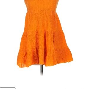 Orange Sleeveless Dress